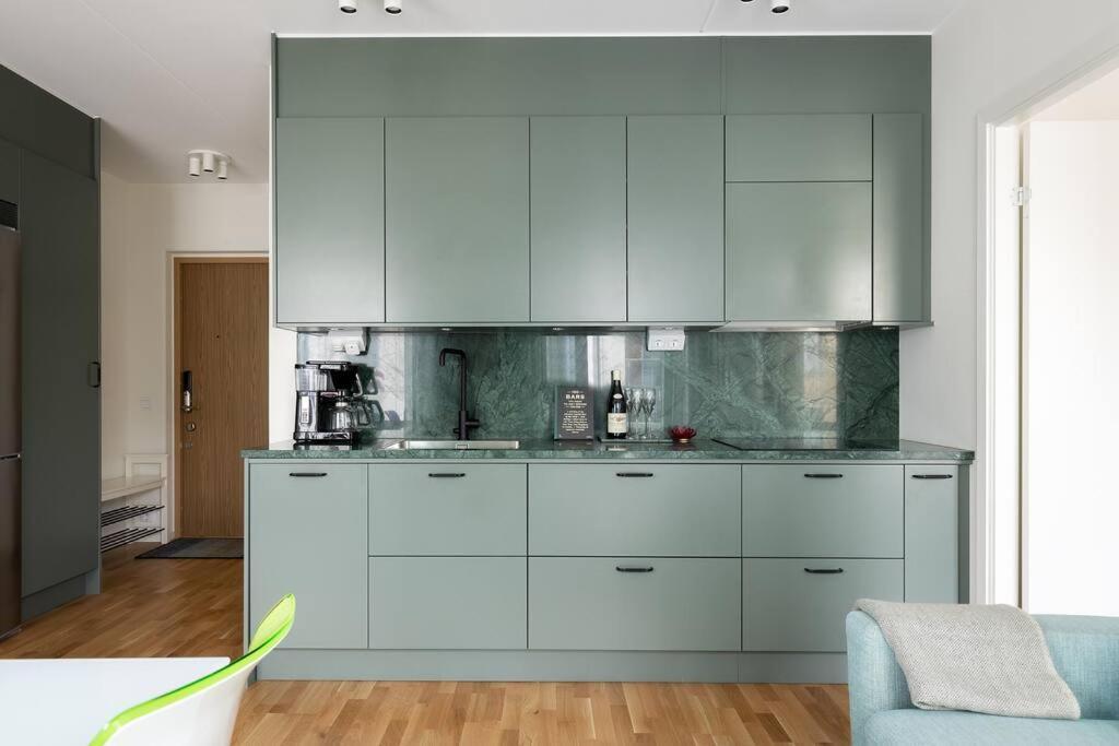 Modern Elegance I Hagastaden Leilighet Stockholm Eksteriør bilde